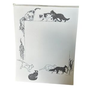 Museum Of Modern Art Stationary Note Paper Theophile Steinlen French Cats